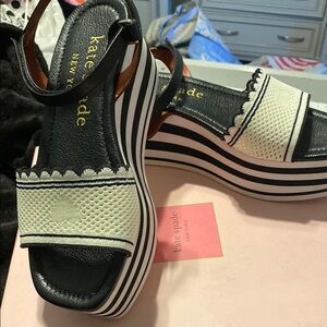 Kate Spade Black and White Women's Sandals new